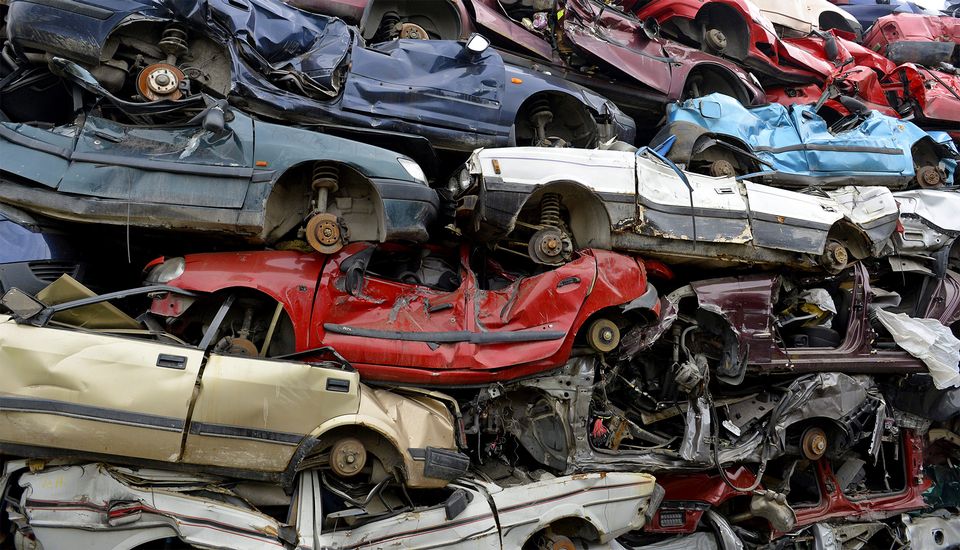 Cars scrapyard